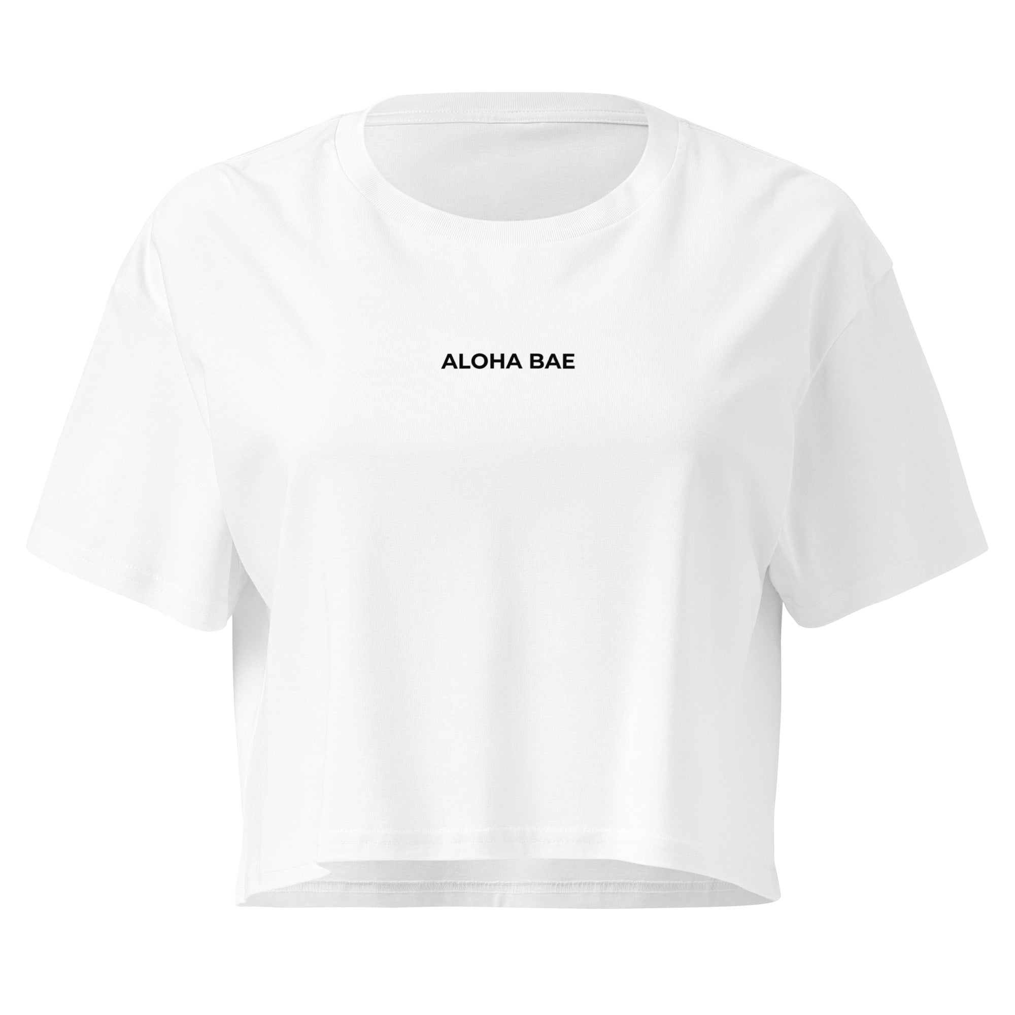 Aloha Bae Mini Logo Premium Crop Top-Activewear-alohabae