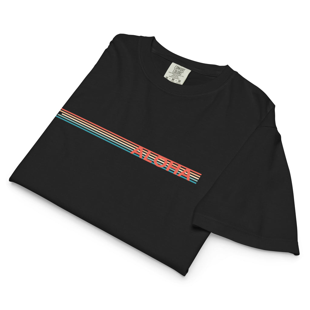 Retro Lines Premium Boxy Tee-T-shirt-alohabae