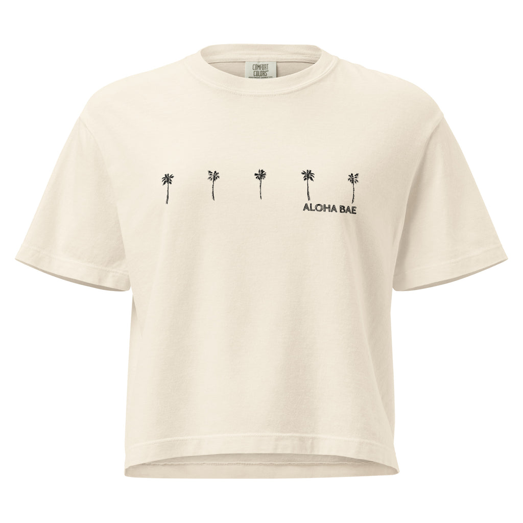 Aloha Bae Palms Premium Boxy Tee-T-shirt-alohabae