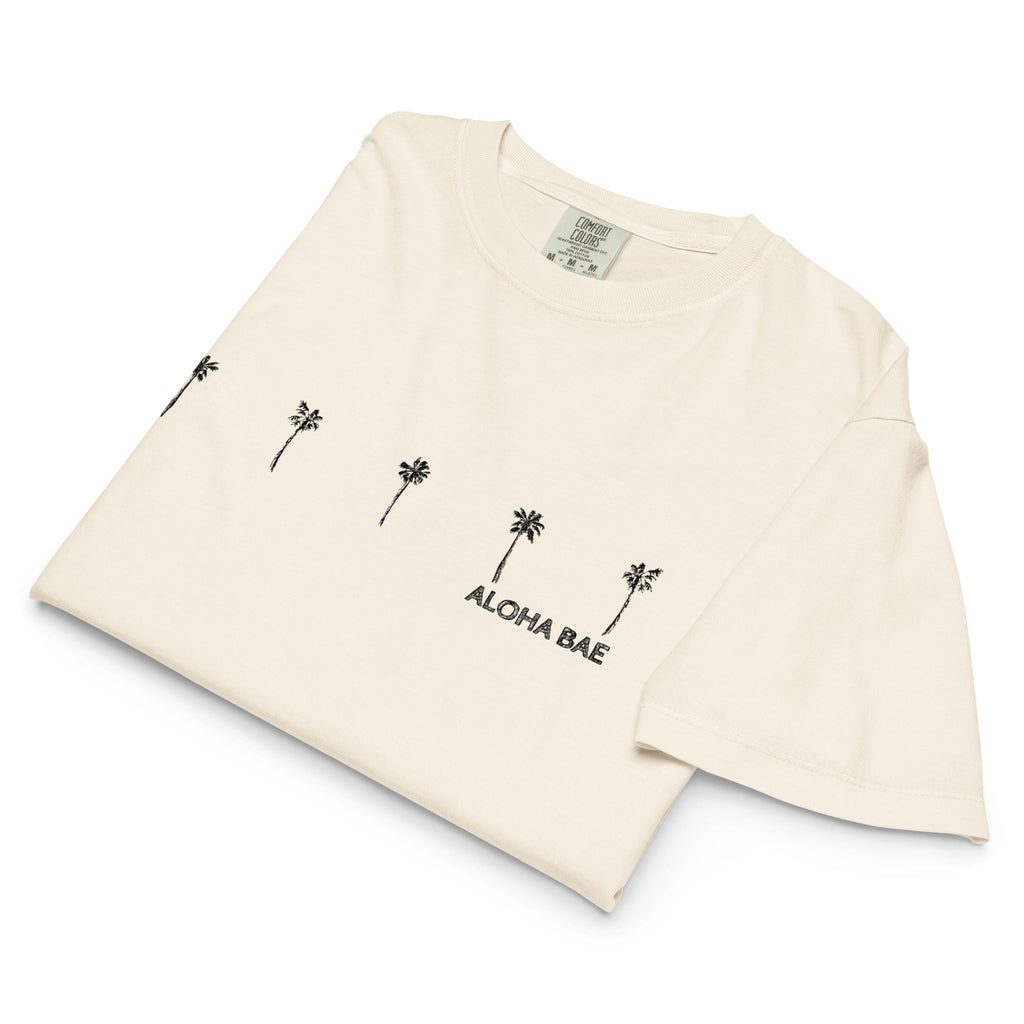 Aloha Bae Palms Premium Boxy Tee-T-shirt-alohabae