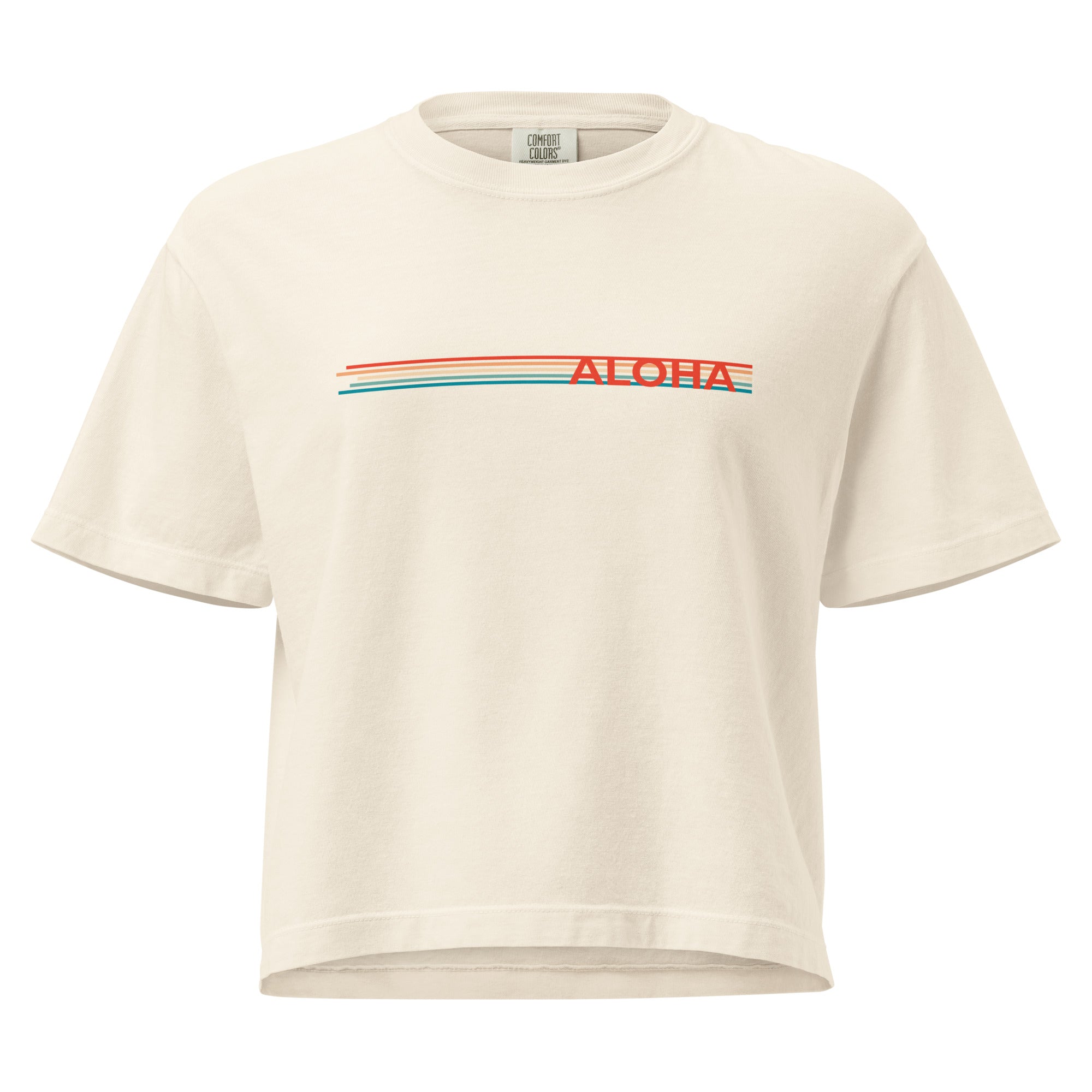 Retro Lines Premium Boxy Tee-T-shirt-alohabae