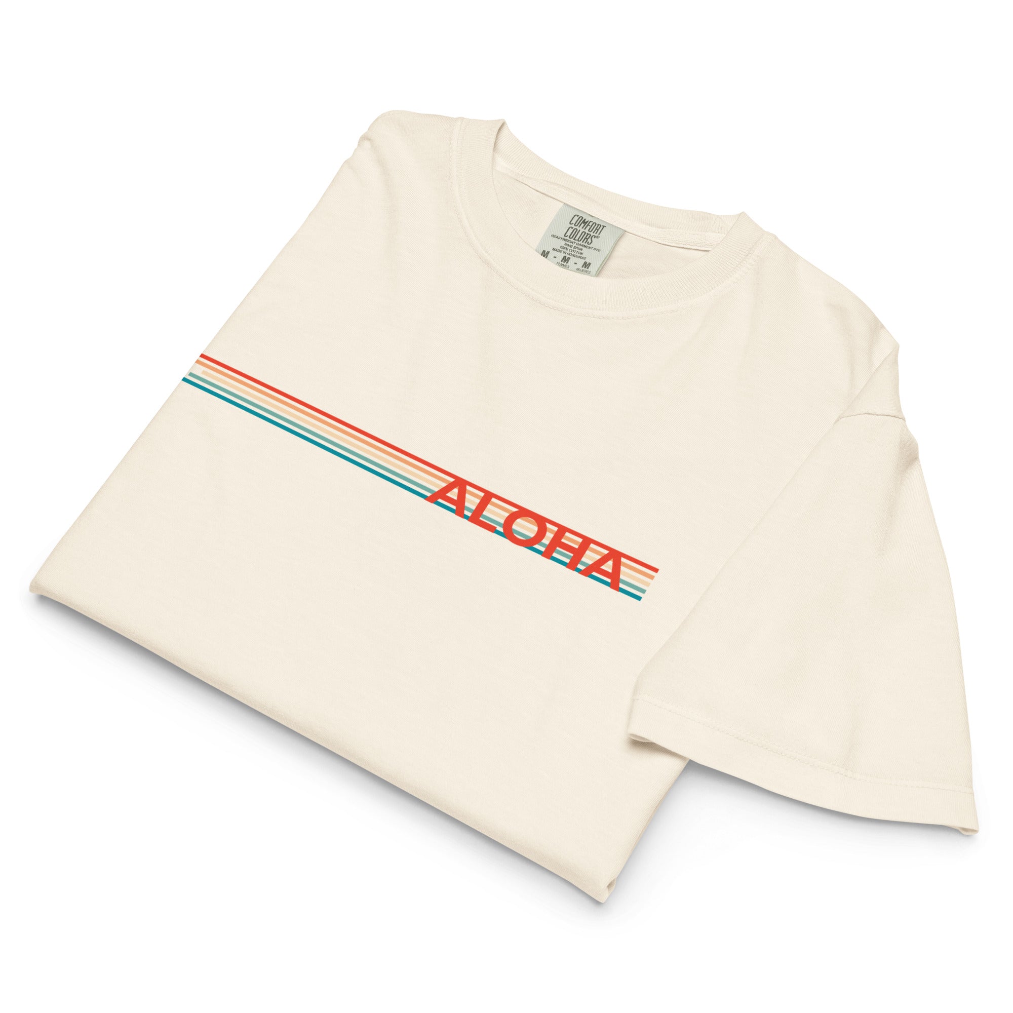 Retro Lines Premium Boxy Tee-T-shirt-alohabae