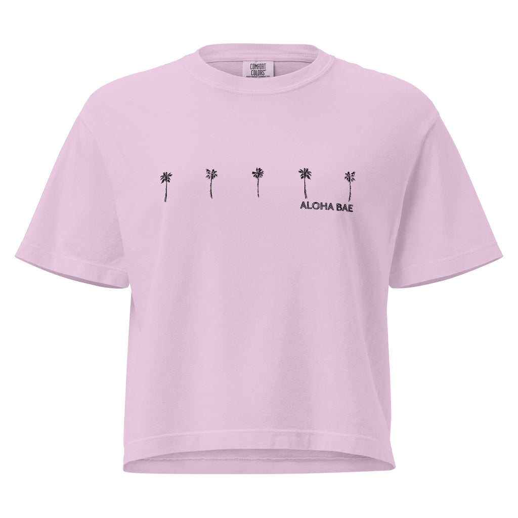 Aloha Bae Palms Premium Boxy Tee-T-shirt-alohabae