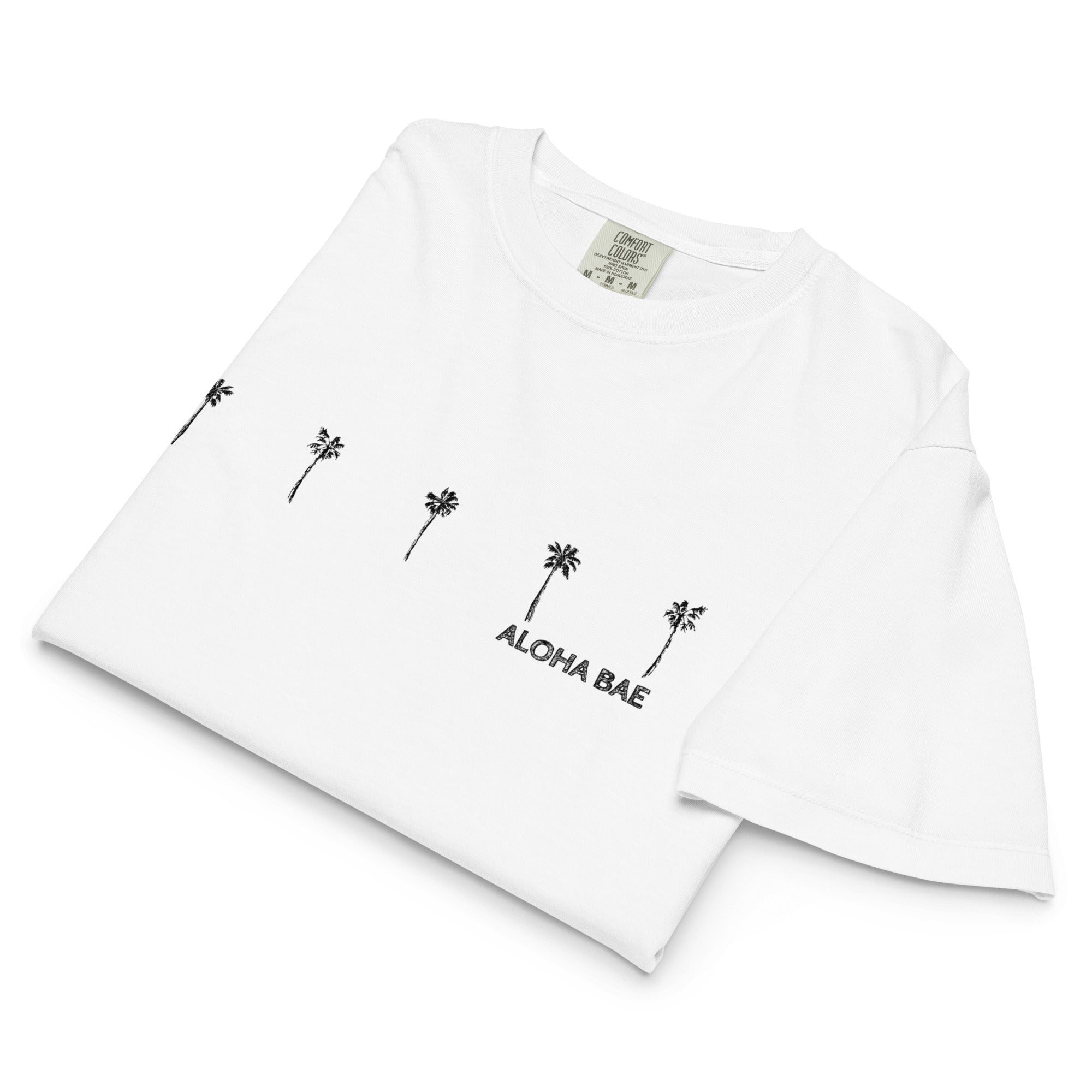 Aloha Bae Palms Premium Boxy Tee-T-shirt-alohabae
