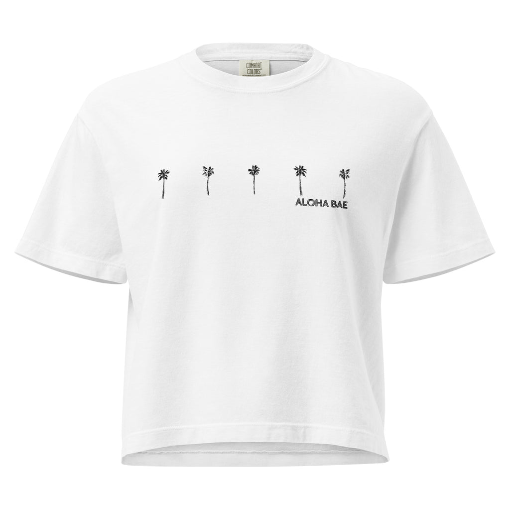 Aloha Bae Palms Premium Boxy Tee-T-shirt-alohabae