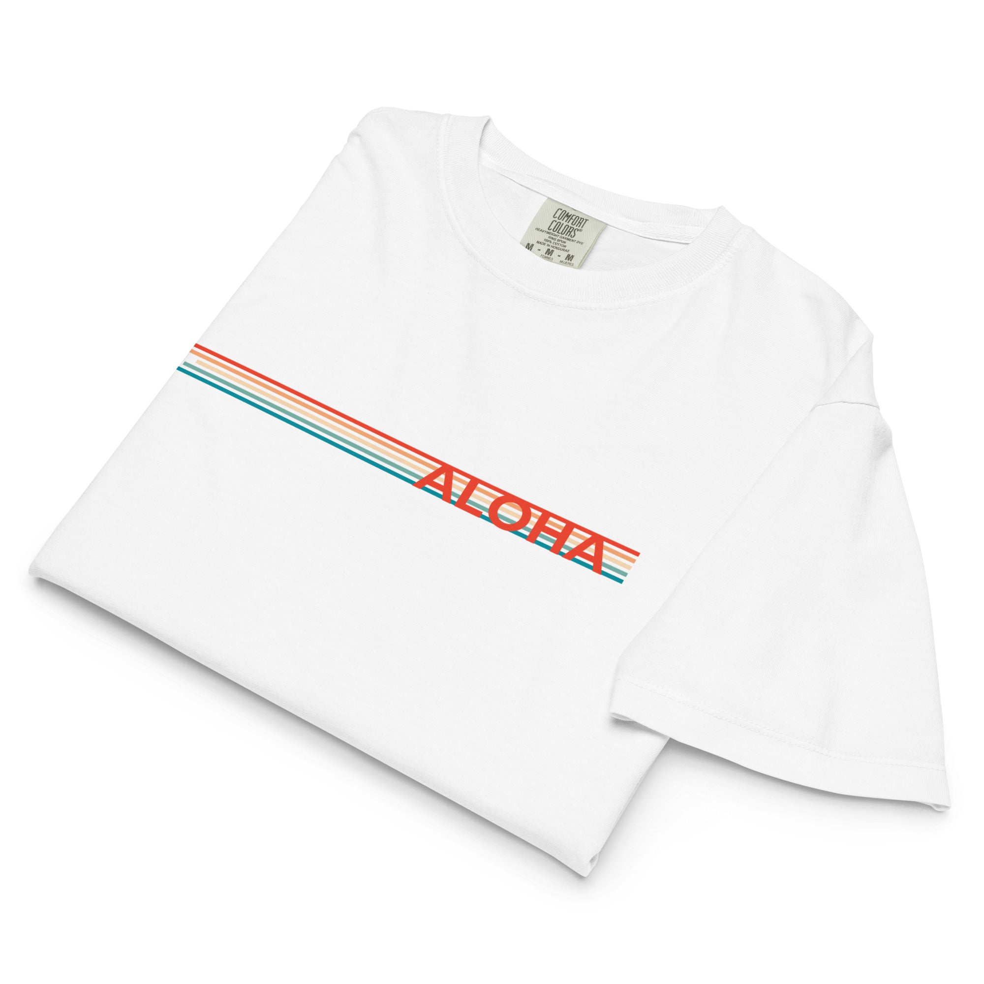 Retro Lines Premium Boxy Tee-T-shirt-alohabae