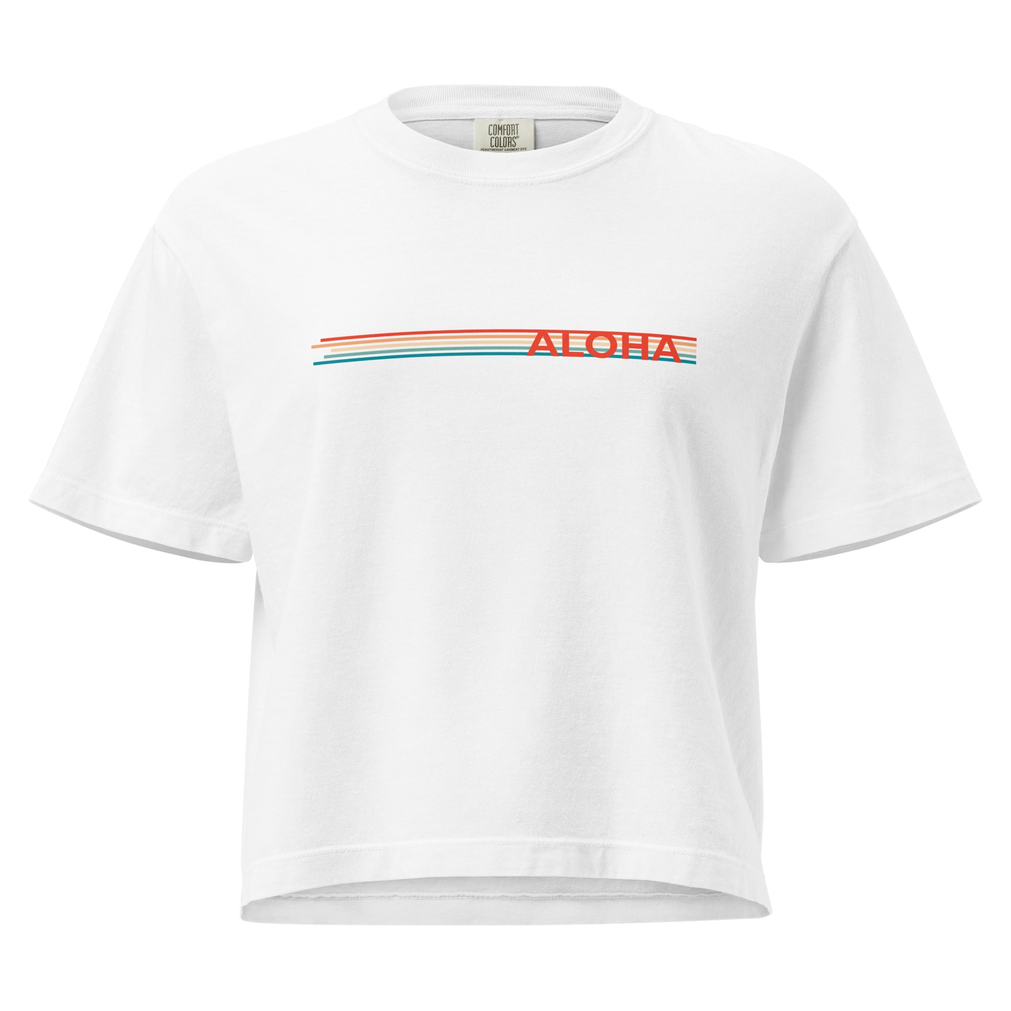 Retro Lines Premium Boxy Tee-T-shirt-alohabae