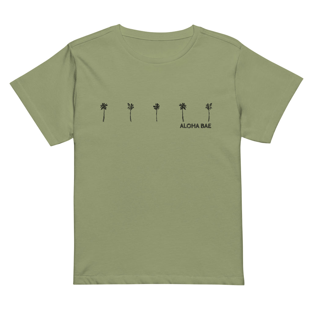 Aloha Palms High-Waisted T-Shirt-T-shirt-alohabae