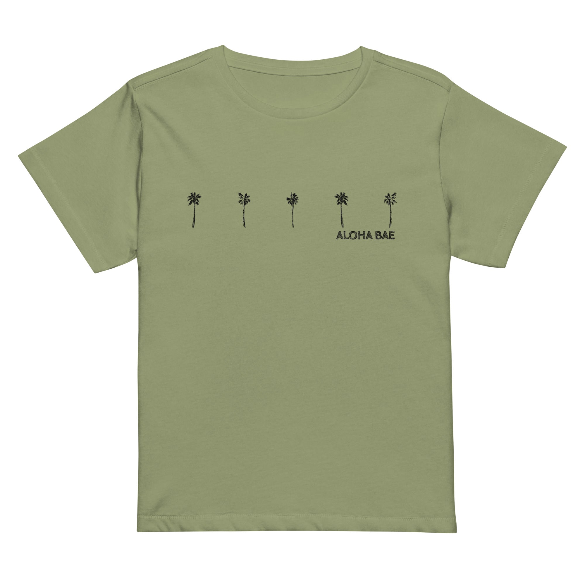Aloha Palms High-Waisted T-Shirt-T-shirt-alohabae