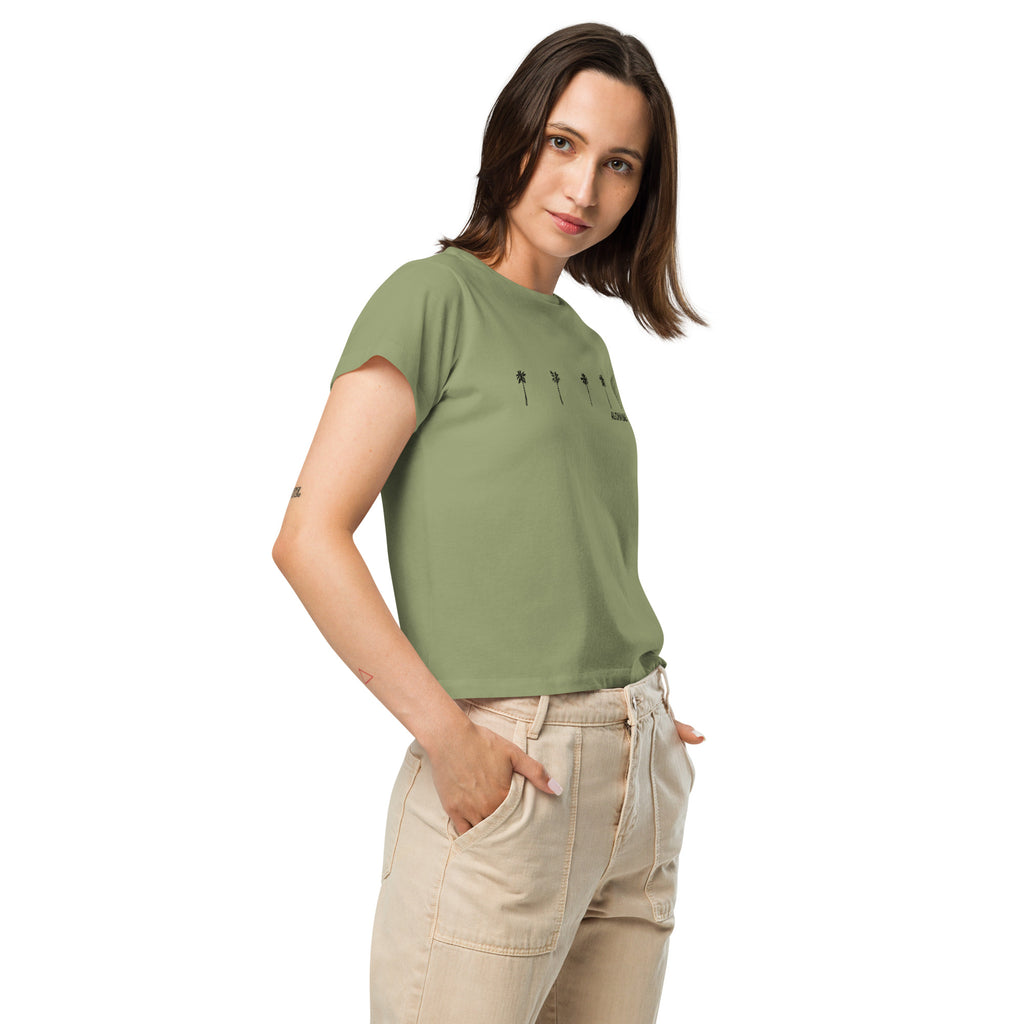 Aloha Palms High-Waisted T-Shirt-T-shirt-alohabae