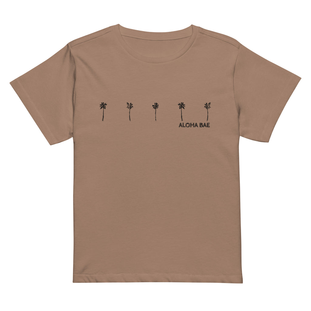 Aloha Palms High-Waisted T-Shirt-T-shirt-alohabae