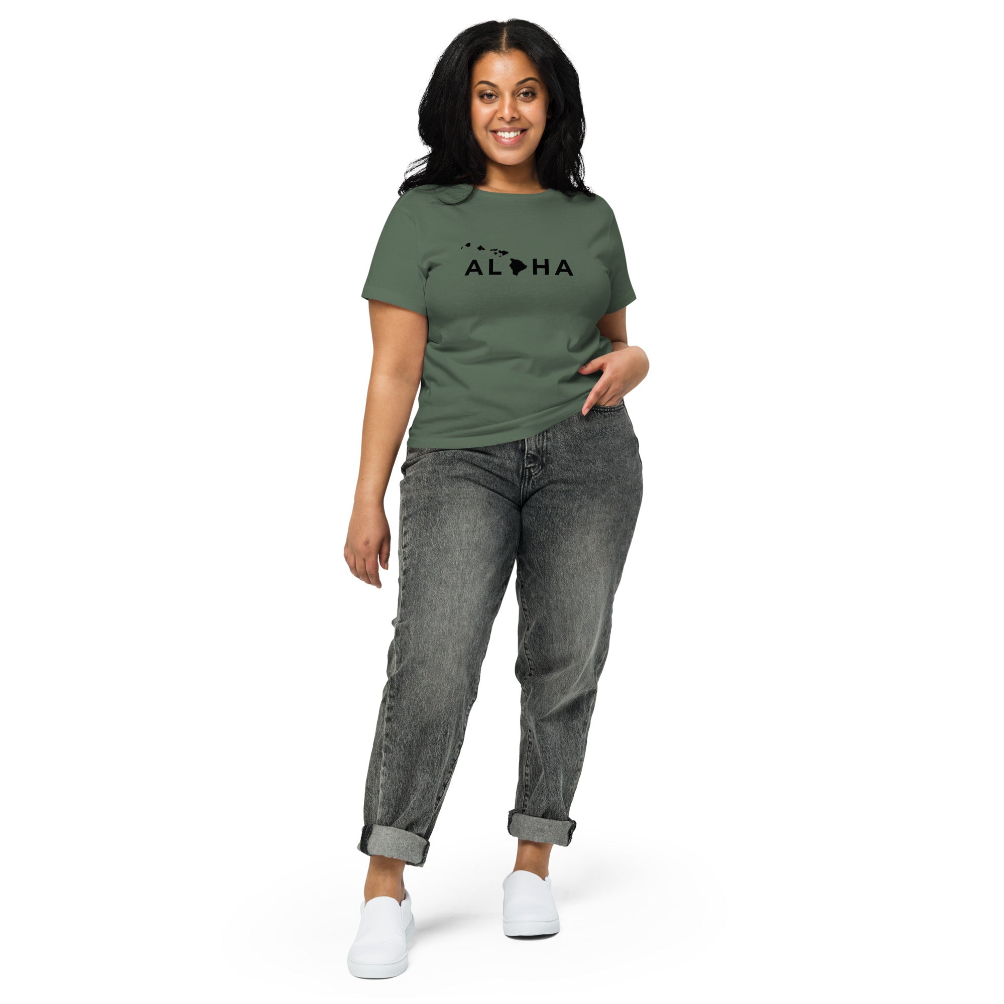 Aloha Islands Women’s High-Waisted T-Shirt-T-shirt-alohabae