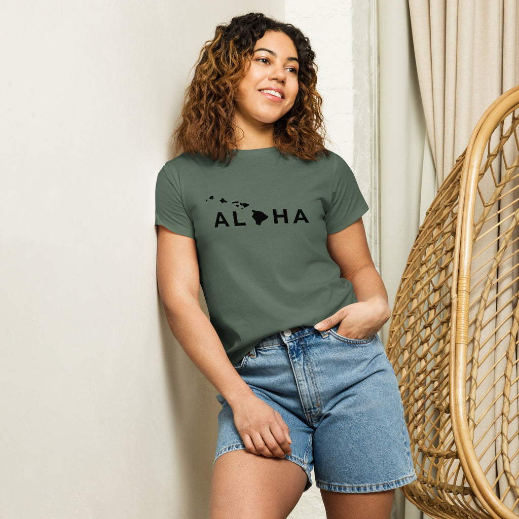 Aloha Islands Women’s High-Waisted T-Shirt-T-shirt-alohabae