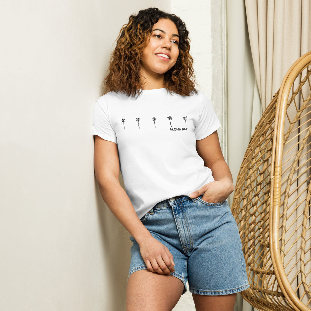 Aloha Palms High-Waisted T-Shirt-T-shirt-alohabae