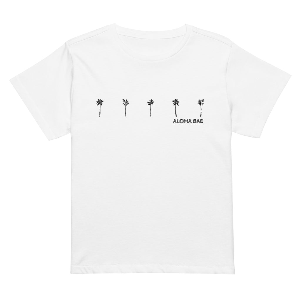 Aloha Palms High-Waisted T-Shirt-T-shirt-alohabae