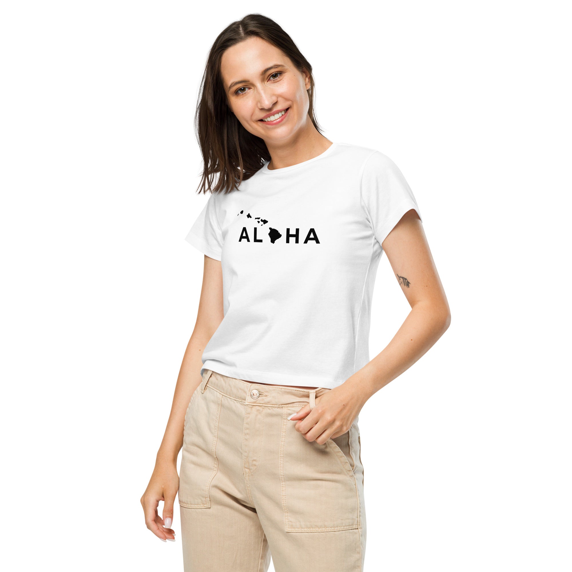 Aloha Islands Women’s High-Waisted T-Shirt-T-shirt-alohabae