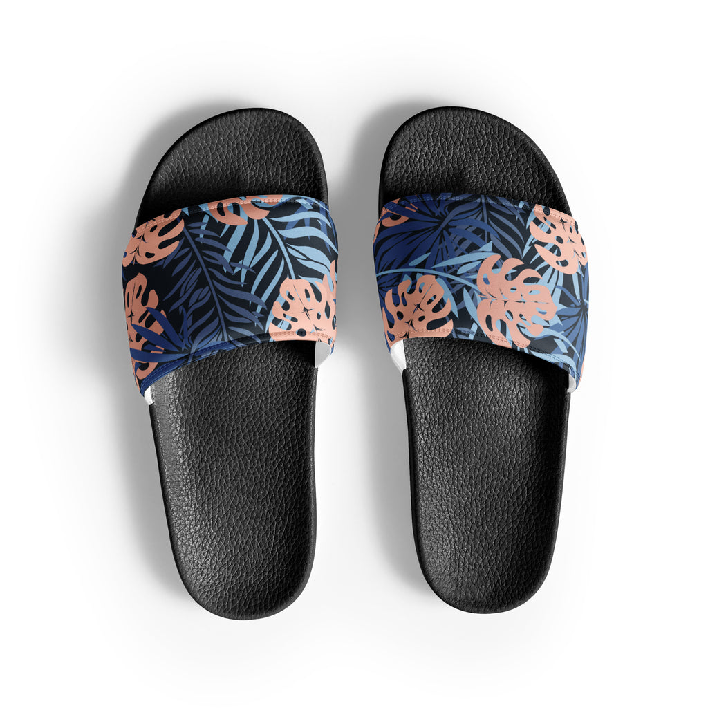 Midnight Tropics Soft Contour Women's Slides-Sandals-alohabae