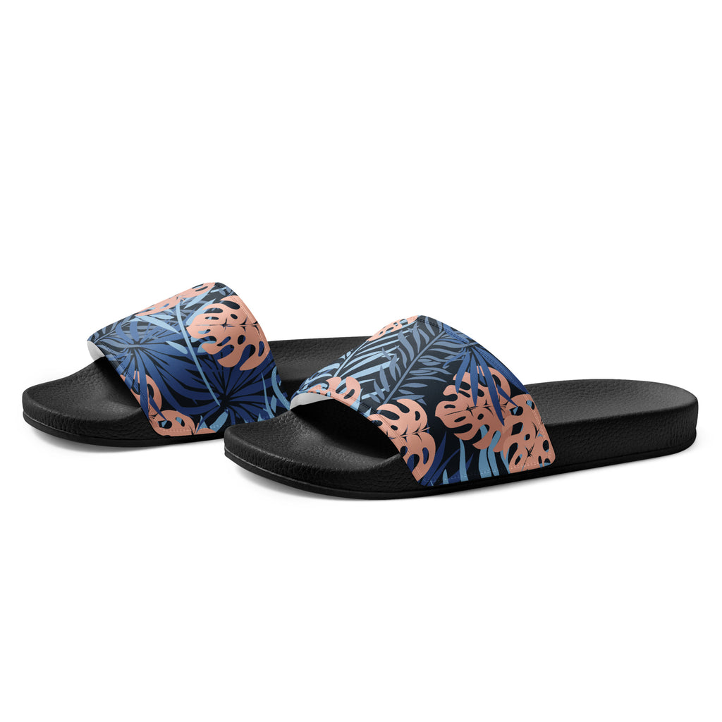 Midnight Tropics Soft Contour Women's Slides-Sandals-alohabae