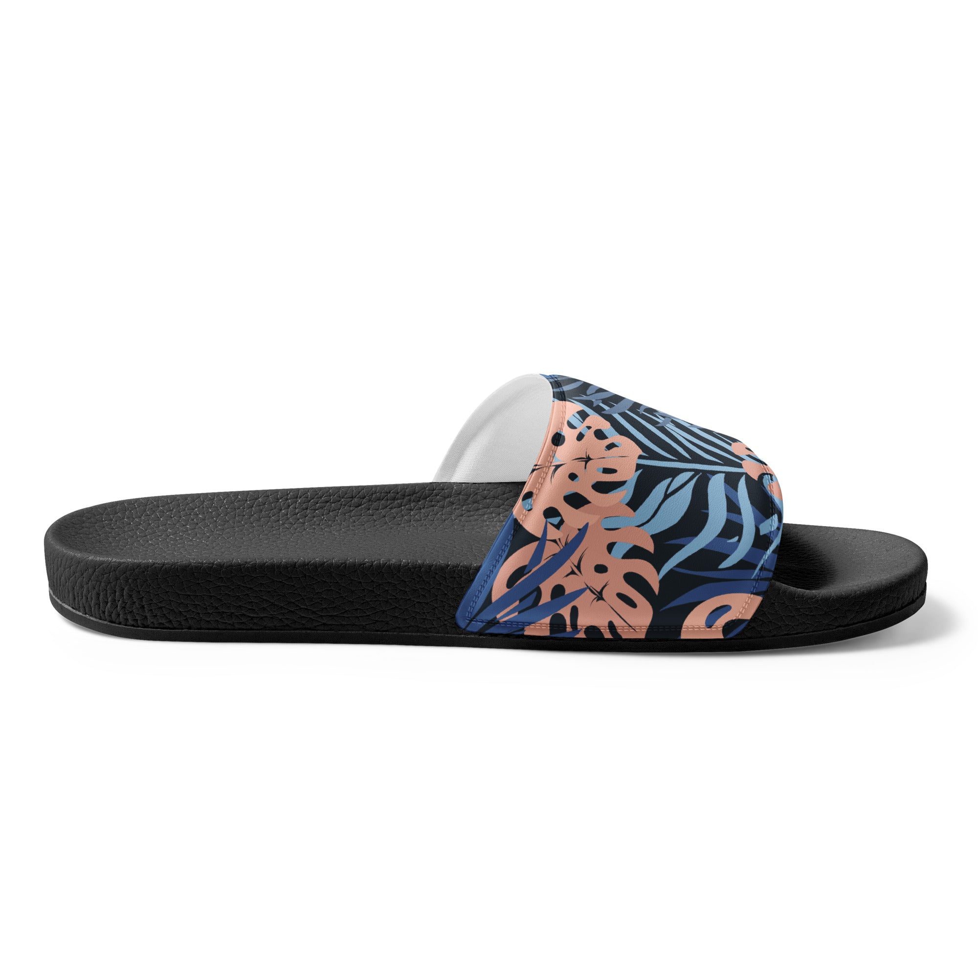 Midnight Tropics Soft Contour Women's Slides-Sandals-alohabae