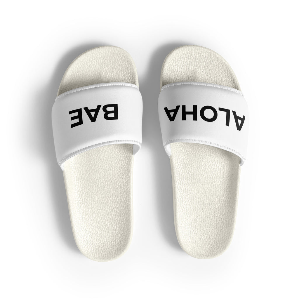 Aloha Bae Soft Contour Women's Slides White-Sandals-alohabae