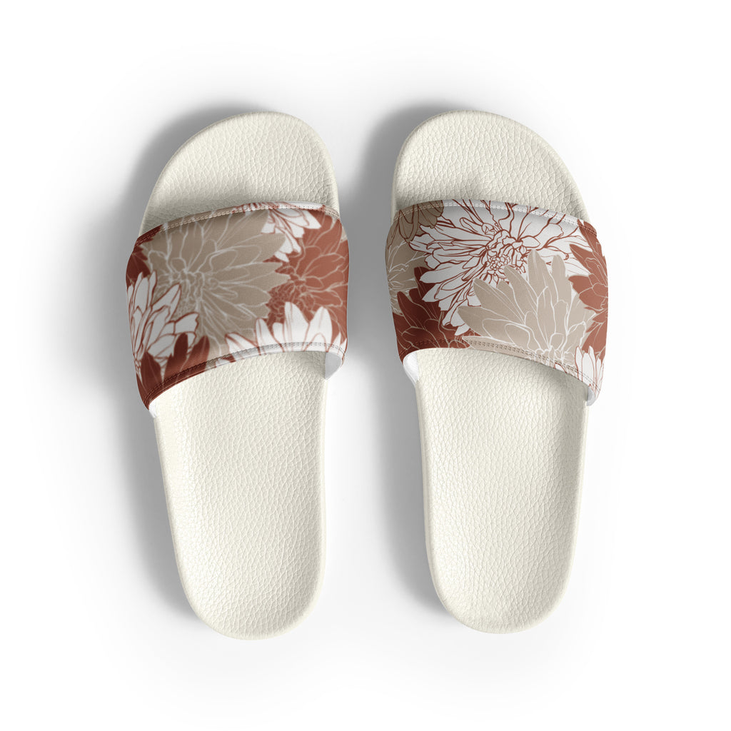 Red Tropics Soft Contour Women's Slides-Sandals-alohabae