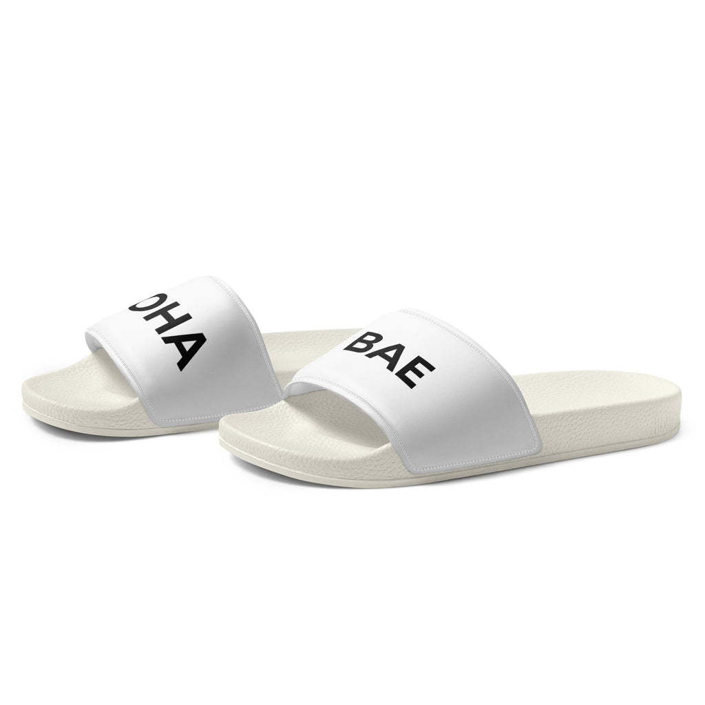 Aloha Bae Soft Contour Women's Slides White-Sandals-alohabae