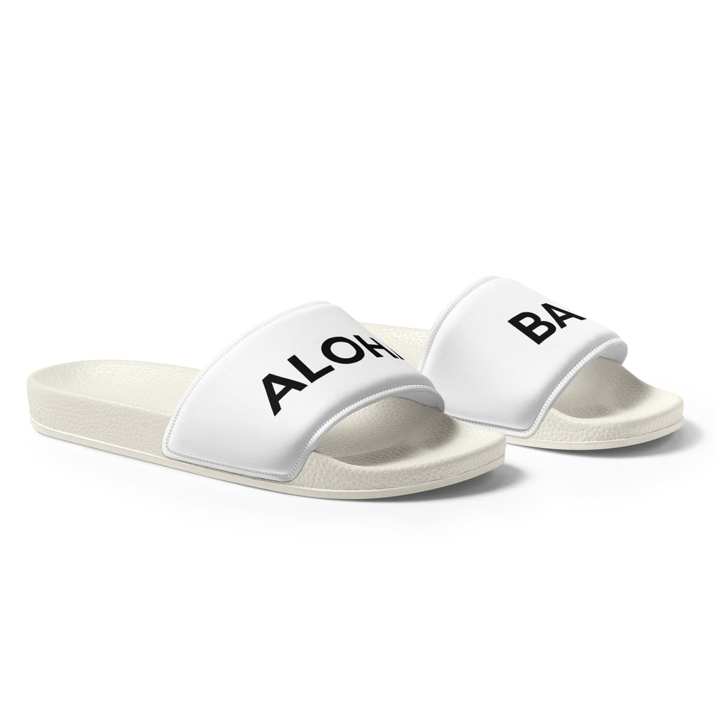 Aloha Bae Soft Contour Women's Slides White-Sandals-alohabae